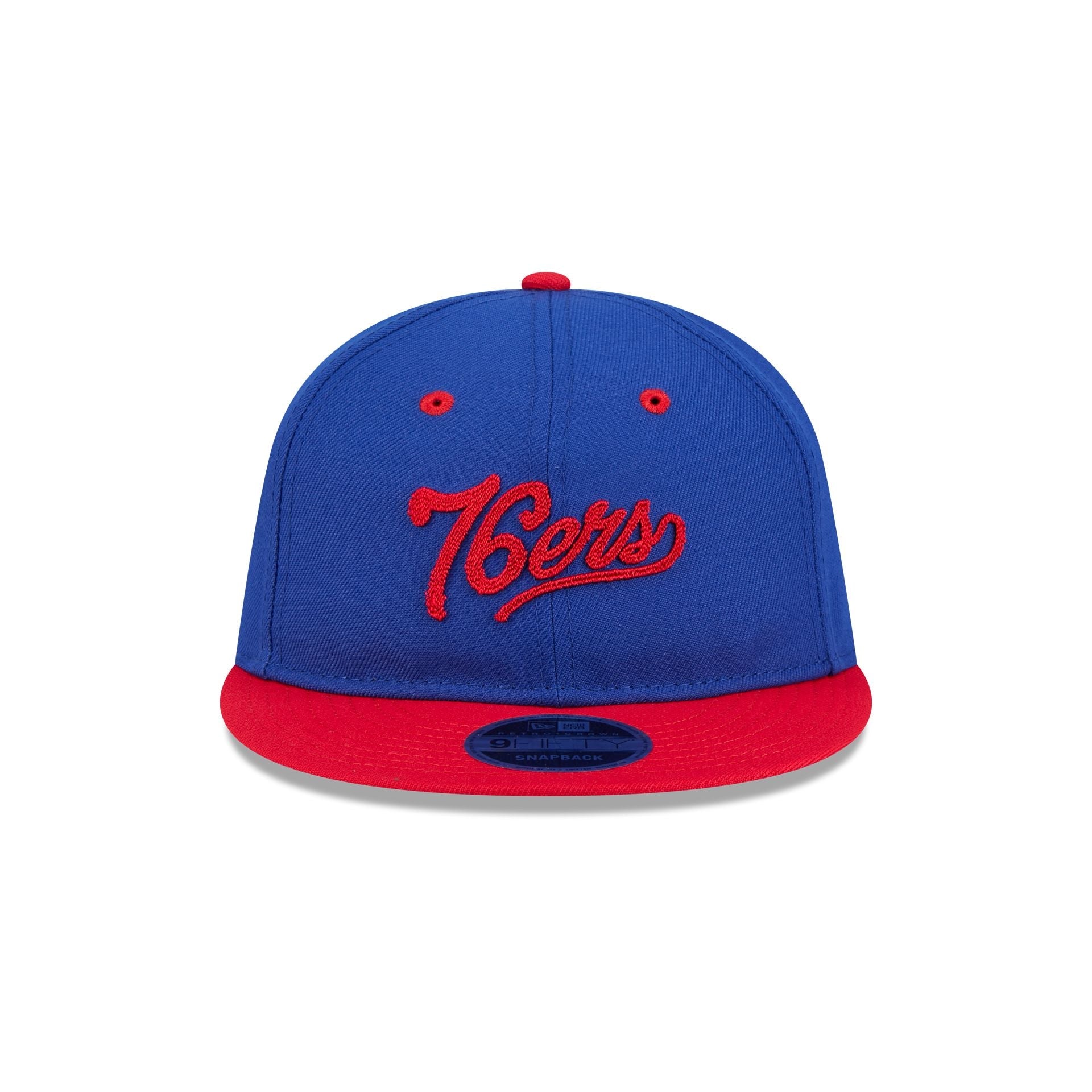 Philadelphia 76ers Chainstitch Script Retro Crown 9FIFTY Snapback Hat