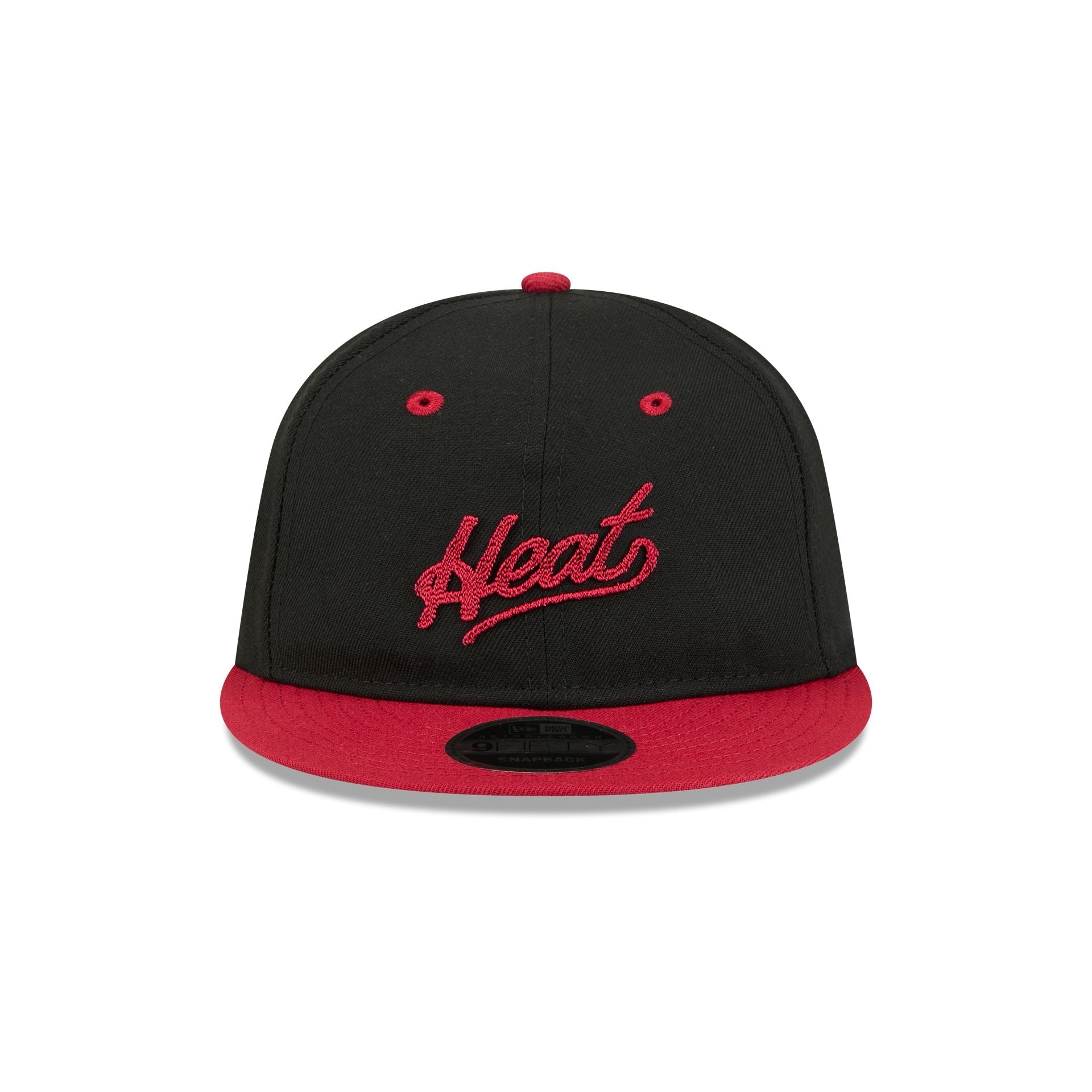 Miami Heat Chainstitch Script Retro Crown 9FIFTY Snapback Hat