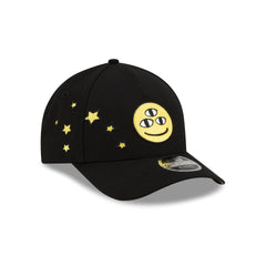 DISHIN�� Black 9FORTY M-Crown A-Frame Snapback Hat