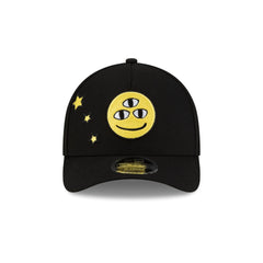 DISHIN�� Black 9FORTY M-Crown A-Frame Snapback Hat