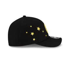 DISHIN�� Black 9FORTY M-Crown A-Frame Snapback Hat