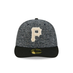 Pittsburgh Pirates Three Looms Tweedy Cotton Black 59FIFTY Fitted Hat