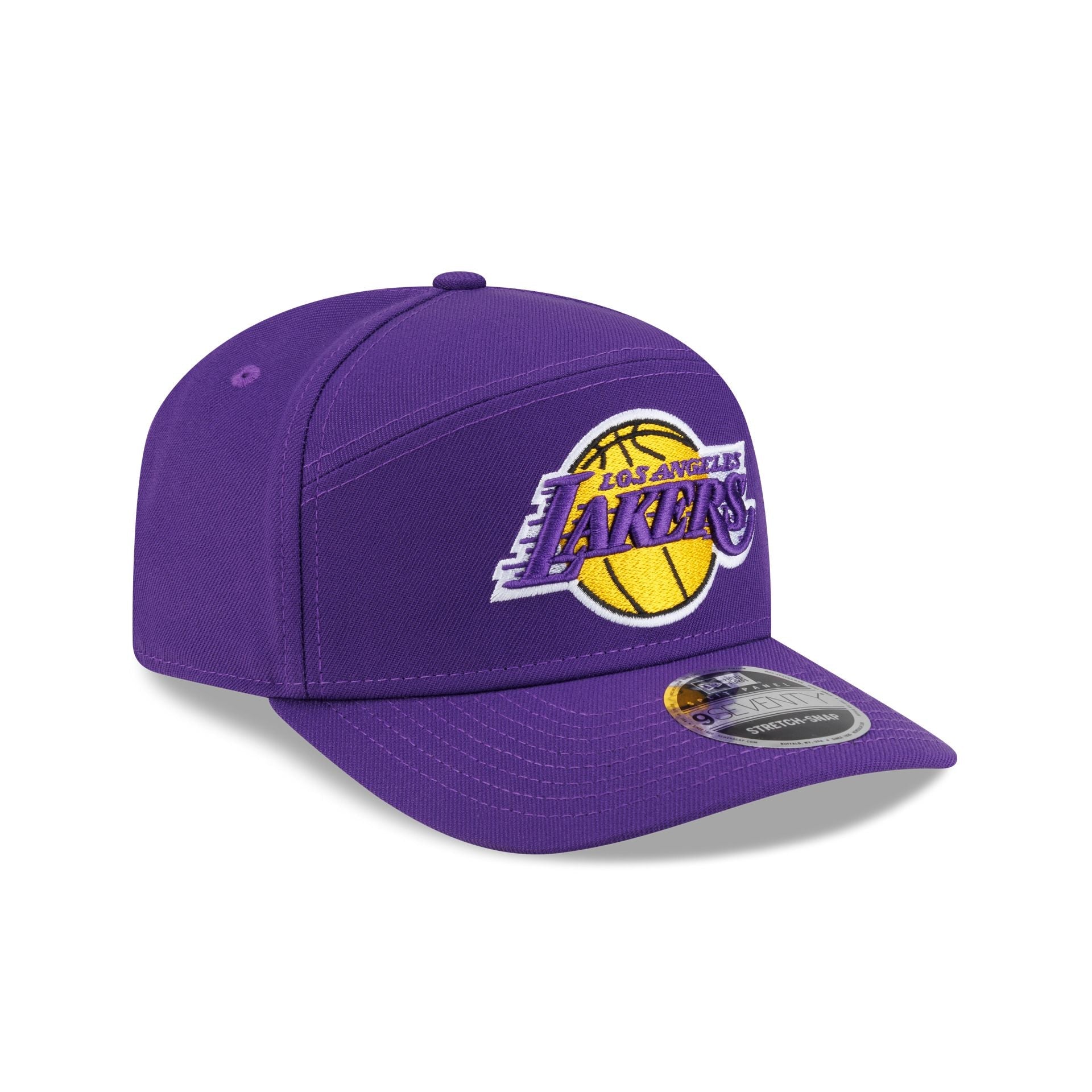 Los Angeles Lakers Poly Split Panel 9SEVENTY Stretch-Snap Hat