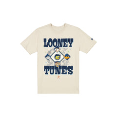 Houston Astros Looney Tunes Diamond Chrome White T-Shirt