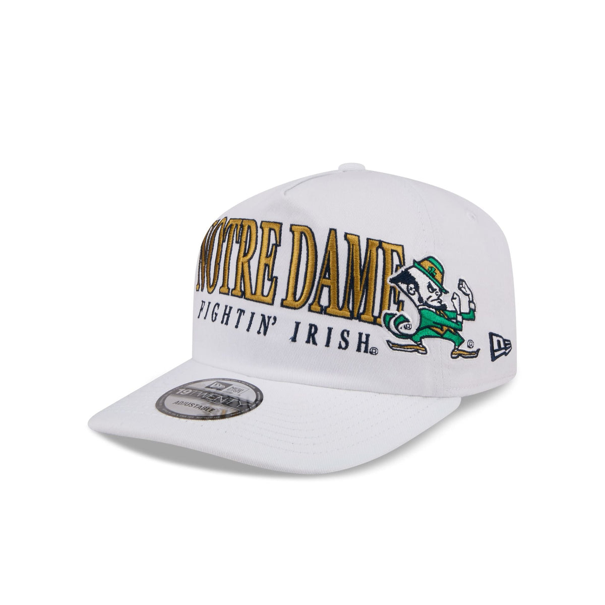 Notre Dame Fighting Irish March Madness White 19TWENTY Snapback Hat