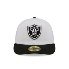 Las Vegas Raiders 2026 Draft Black and White 59FIFTY Fitted Hat