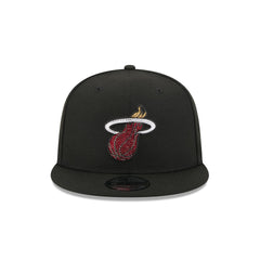 Miami Heat 2026 Draft Black 9FIFTY Snapback Hat