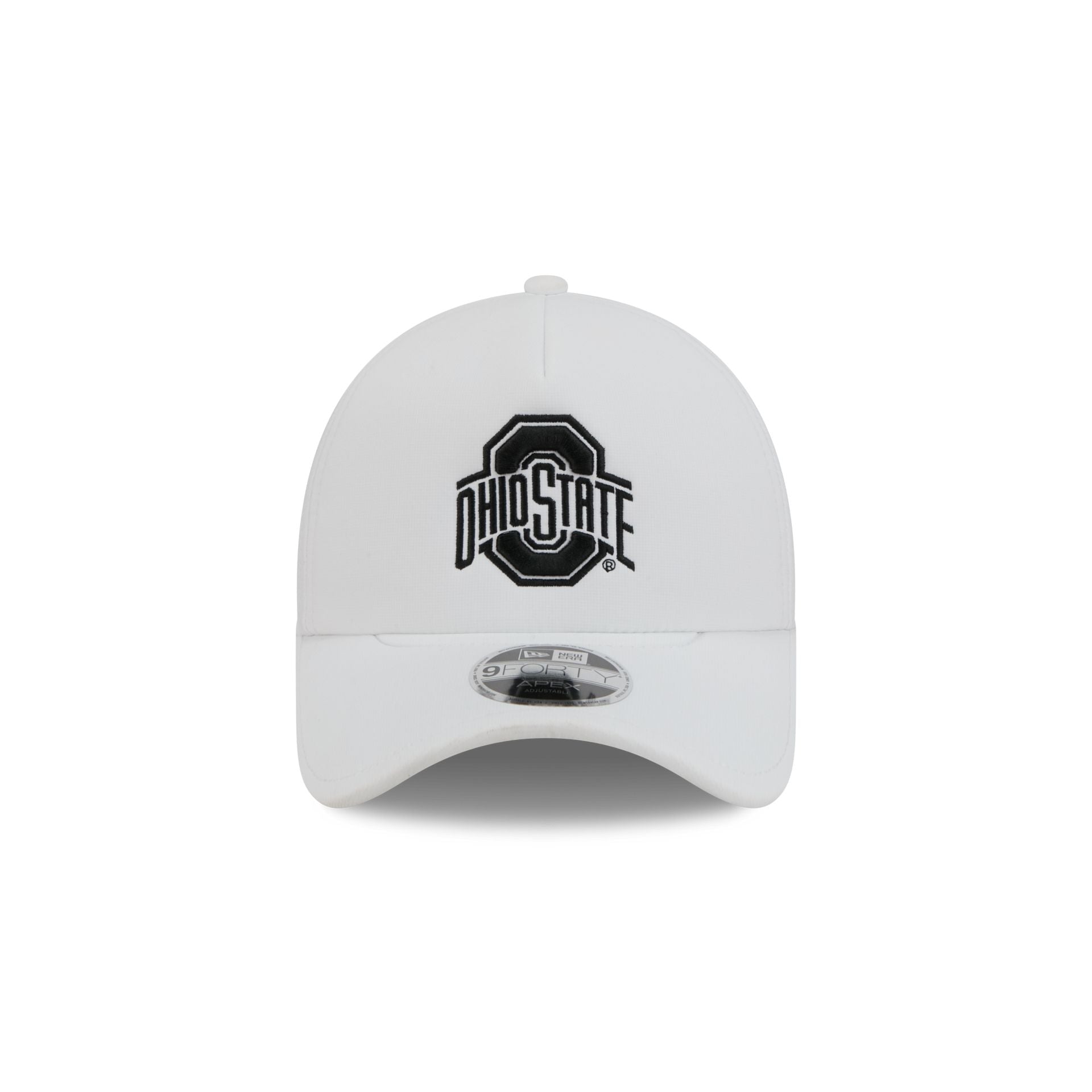 Ohio State Buckeyes White 9FORTY APEX Snapback Hat