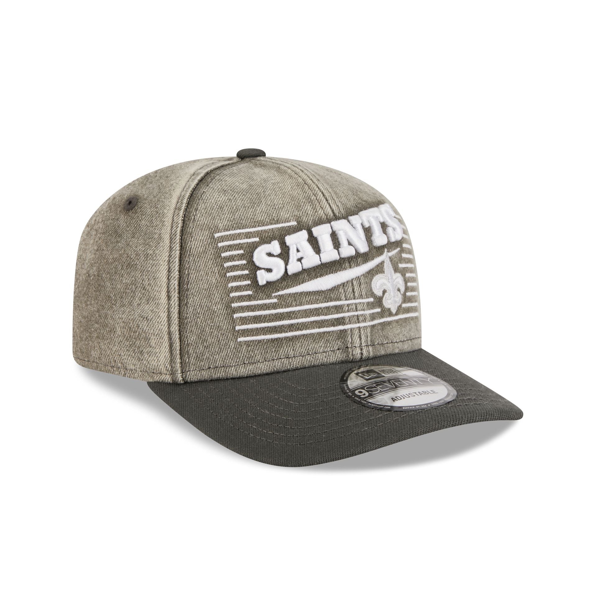 New Orleans Saints Washed Denim 9SEVENTY Adjustable Hat