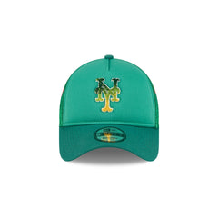 New York Mets Gradient Logo 9FORTY A-Frame Trucker Hat