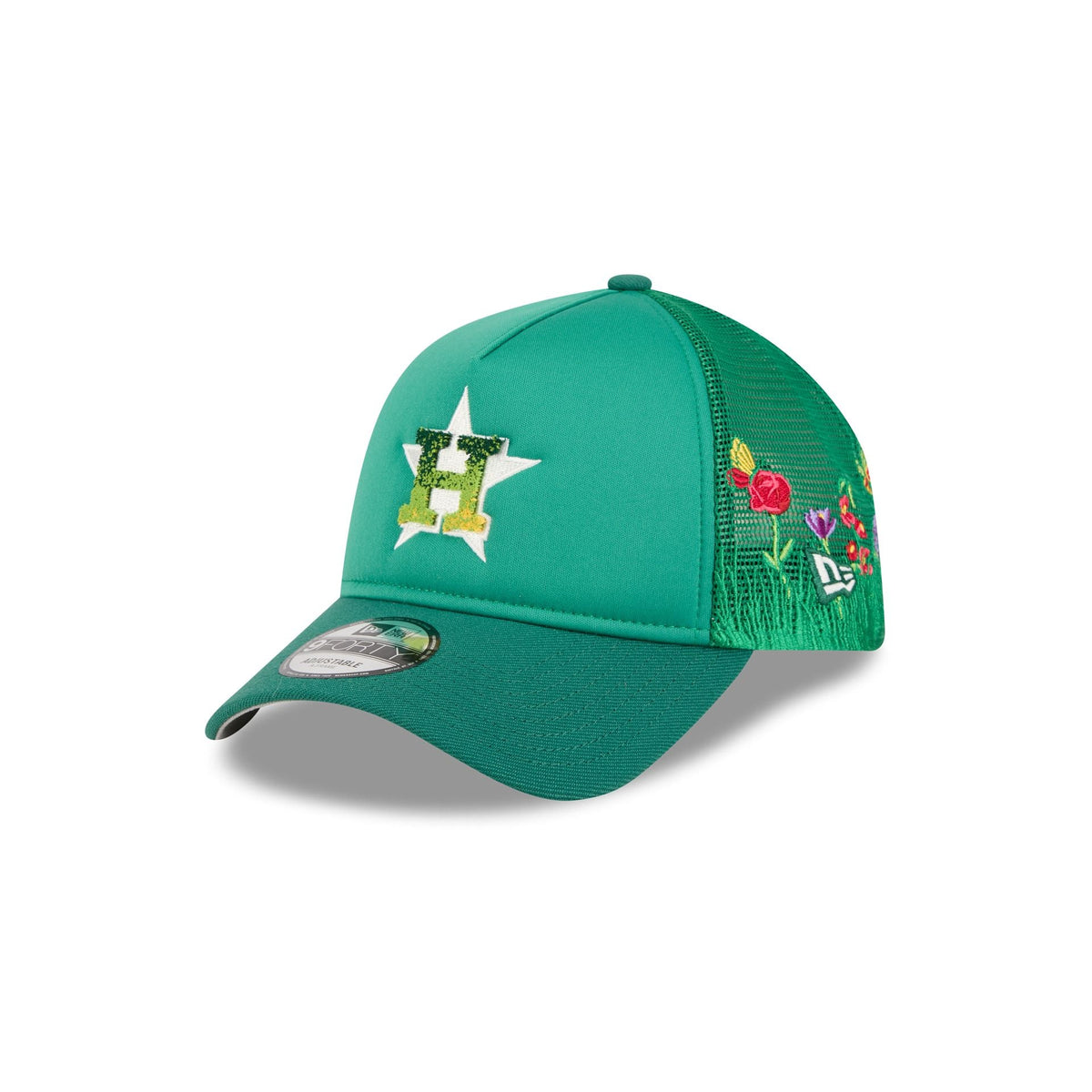 Houston Astros Gradient Logo 9FORTY A-Frame Trucker Hat