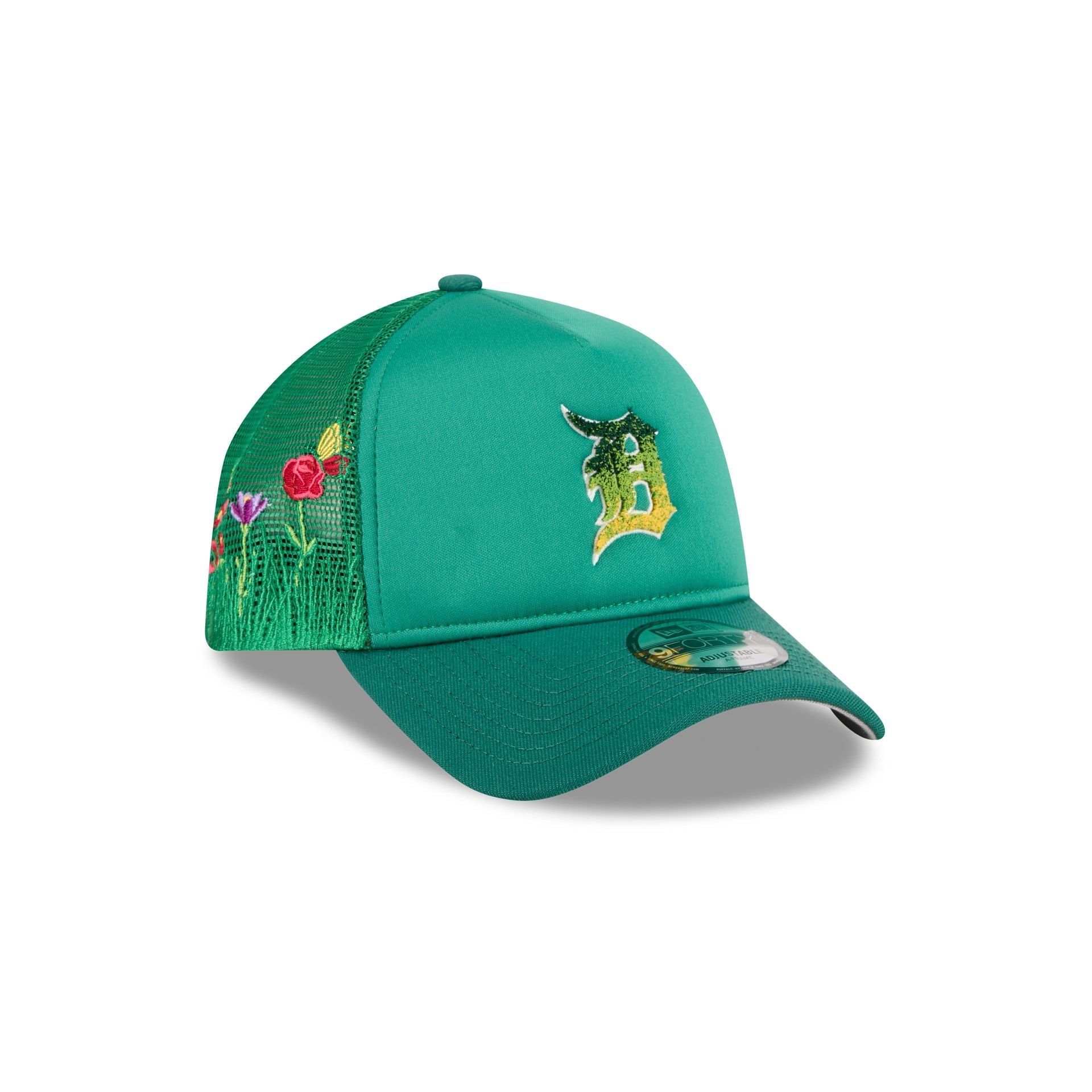 Detroit Tigers Gradient Logo 9FORTY A-Frame Trucker Hat