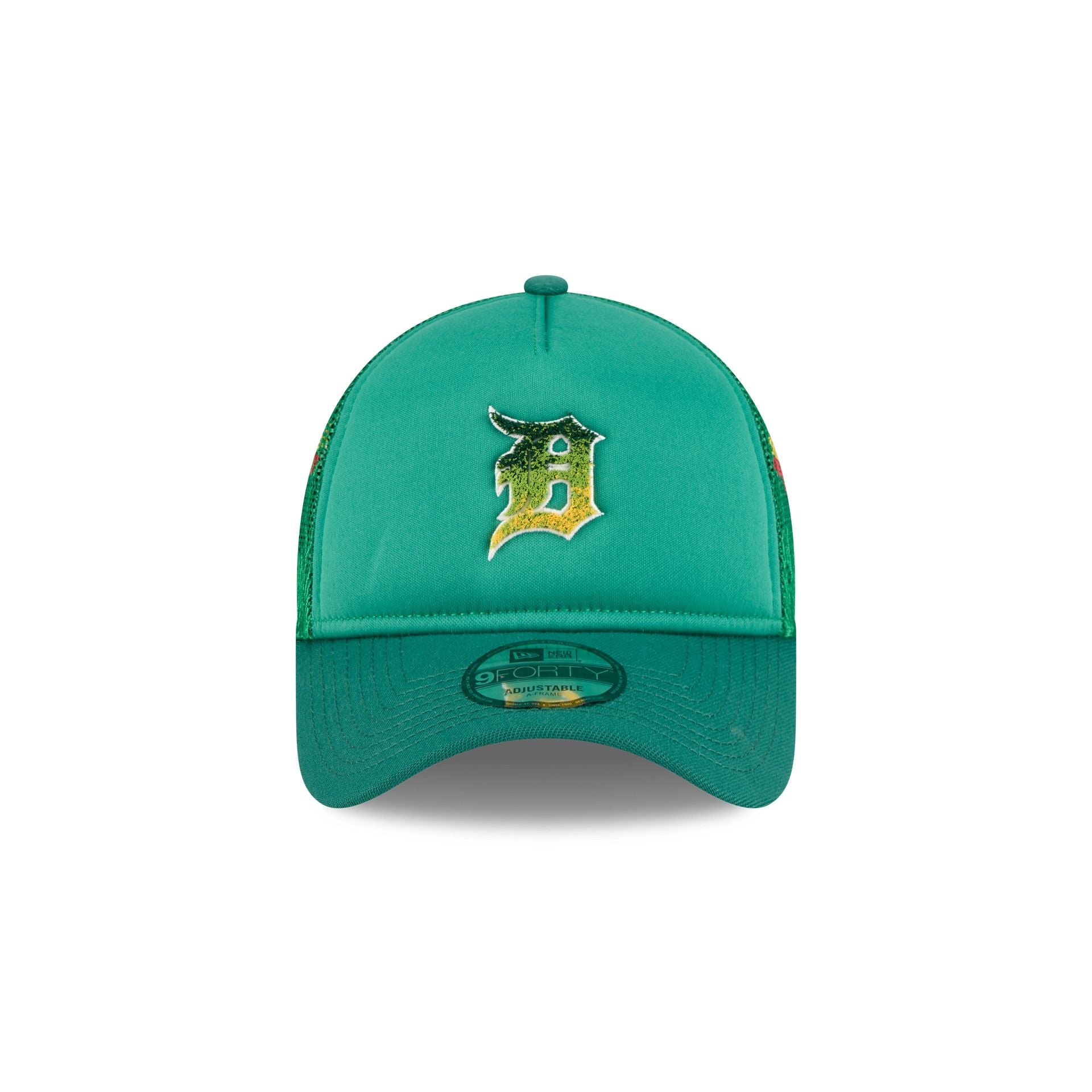 Detroit Tigers Gradient Logo 9FORTY A-Frame Trucker Hat