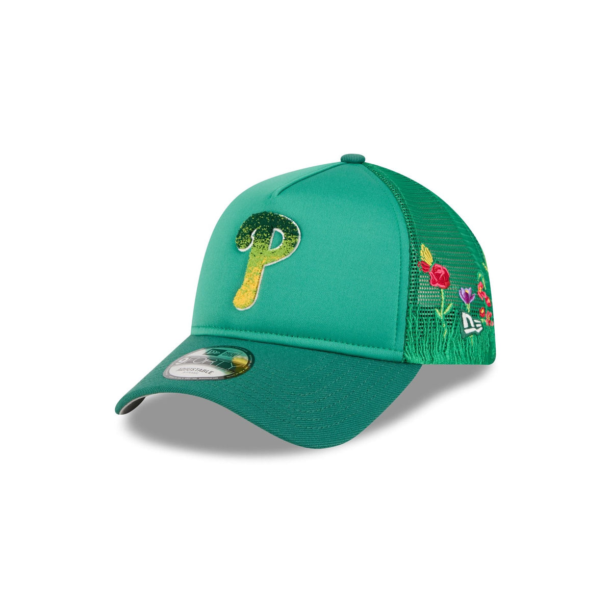 Philadelphia Phillies Gradient Logo 9FORTY A-Frame Trucker Hat