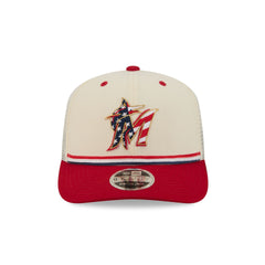 Miami Marlins Independence Day 2026 9SEVENTY Trucker Hat