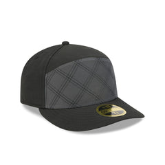 New Era Cap Silver Tier Quilted Split Panel 59FIFTY Fitted Hat