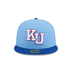 New Era x adidas Kansas Jayhawks Sky Blue 59FIFTY Fitted Hat