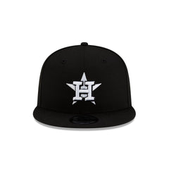 Houston Astros Basic Black & White 9FIFTY Snapback Hat