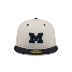 Michigan Wolverines Collegiate Two-Tone Chrome 59FIFTY Fitted Hat