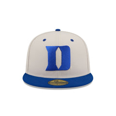 Duke Blue Devils Collegiate Two-Tone Chrome 59FIFTY Fitted Hat