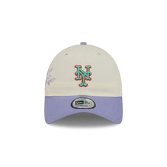 New York Mets Lavender Flowers Casual Classic Adjustable Hat
