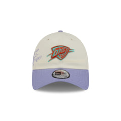 Oklahoma City Thunder Lavender Flowers Casual Classic Adjustable Hat