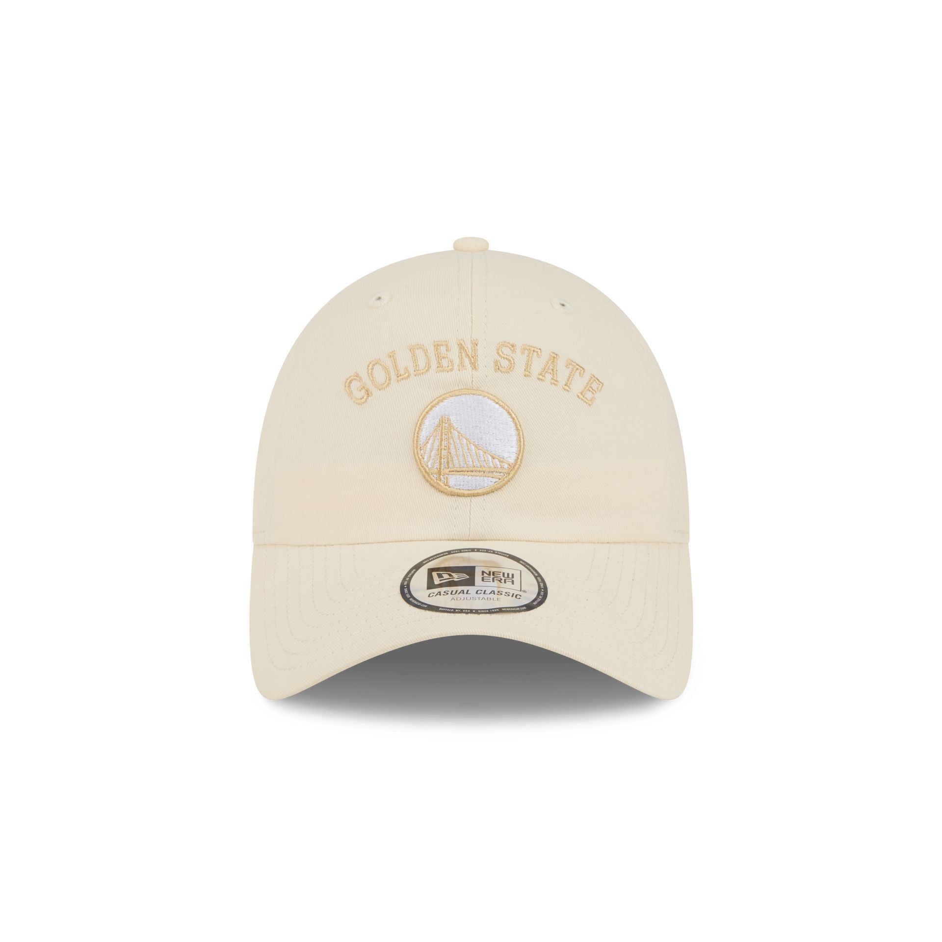 Golden State Warriors Team Logo Cream Casual Classic Adjustable Hat