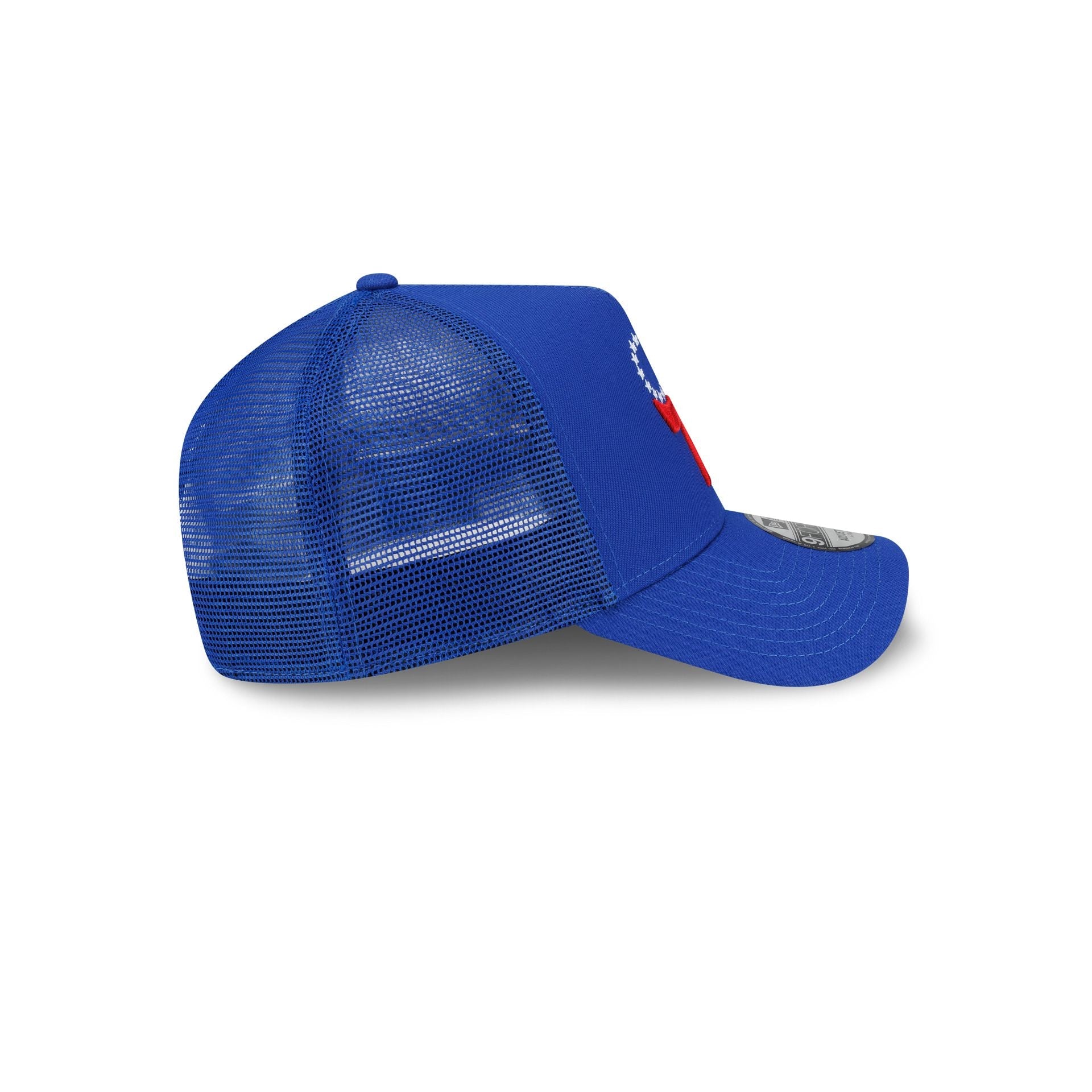 Philadelphia 76ers Side Script 9FORTY A-Frame Trucker Hat