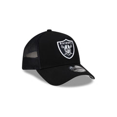 Las Vegas Raiders Side Script 9FORTY A-Frame Trucker Hat