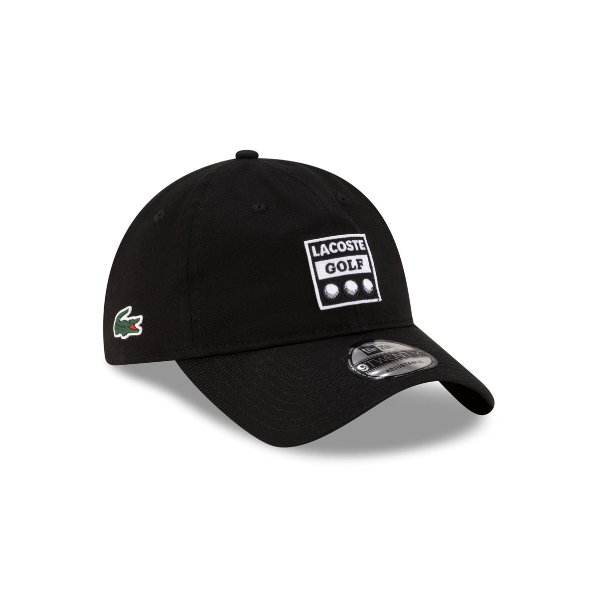 New Era Cap x Lacoste Ball Black 9TWENTY Adjustable Hat