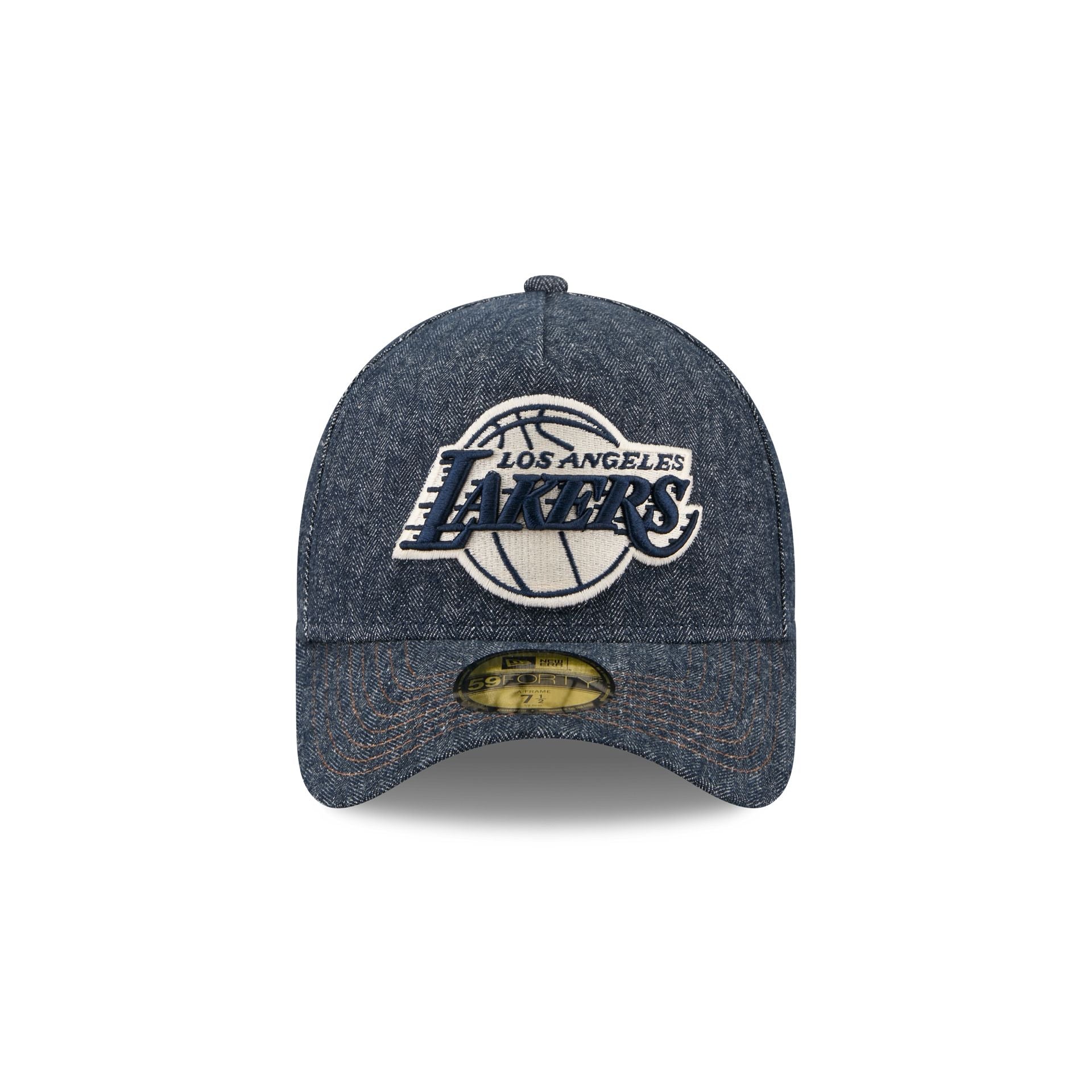 Los Angeles Lakers Denim 59FORTY A-Frame Fitted Hat