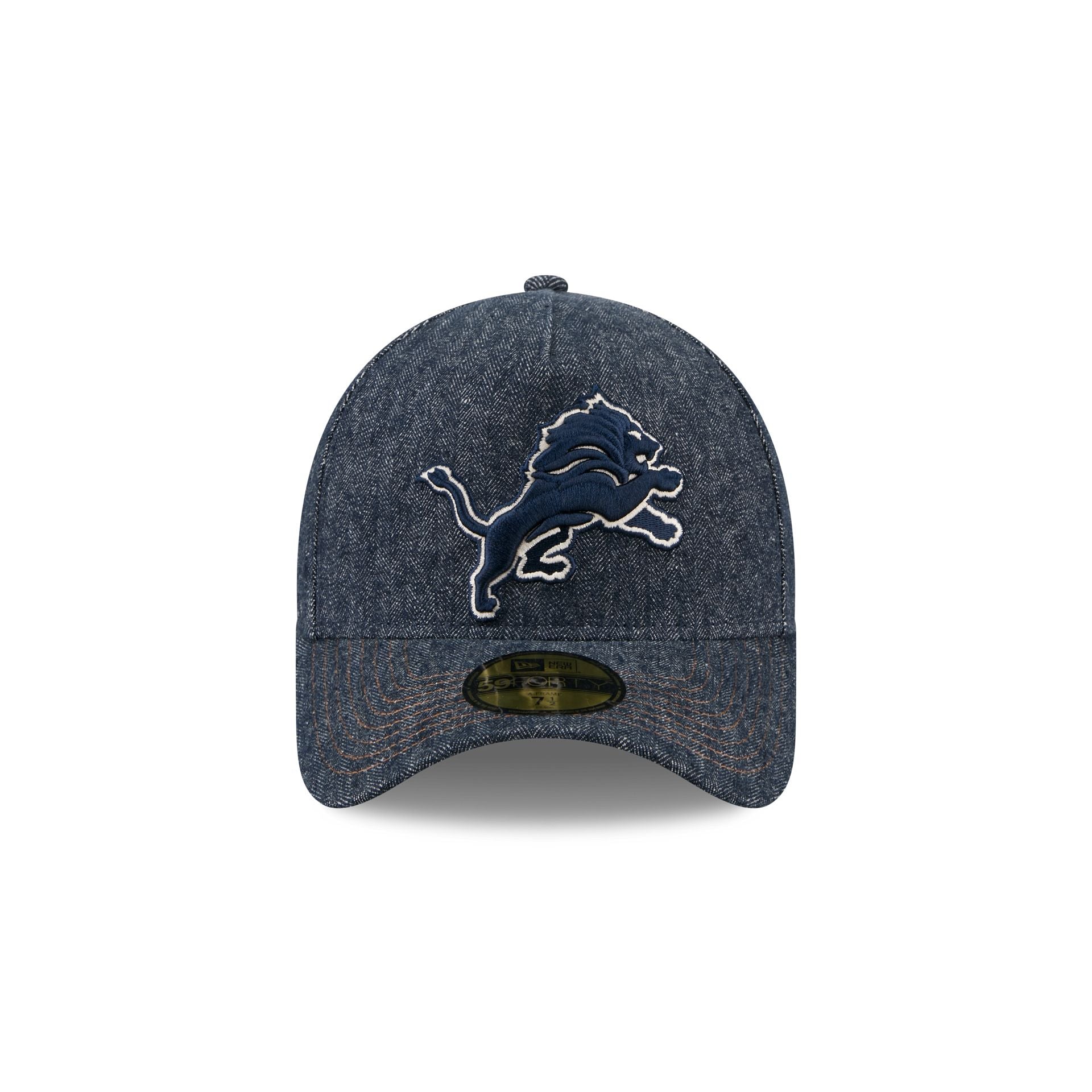 Detroit Lions Denim 59FORTY A-Frame Fitted Hat