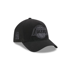 Los Angeles Lakers Waxed Canvas Black 59FORTY A-Frame Fitted Hat