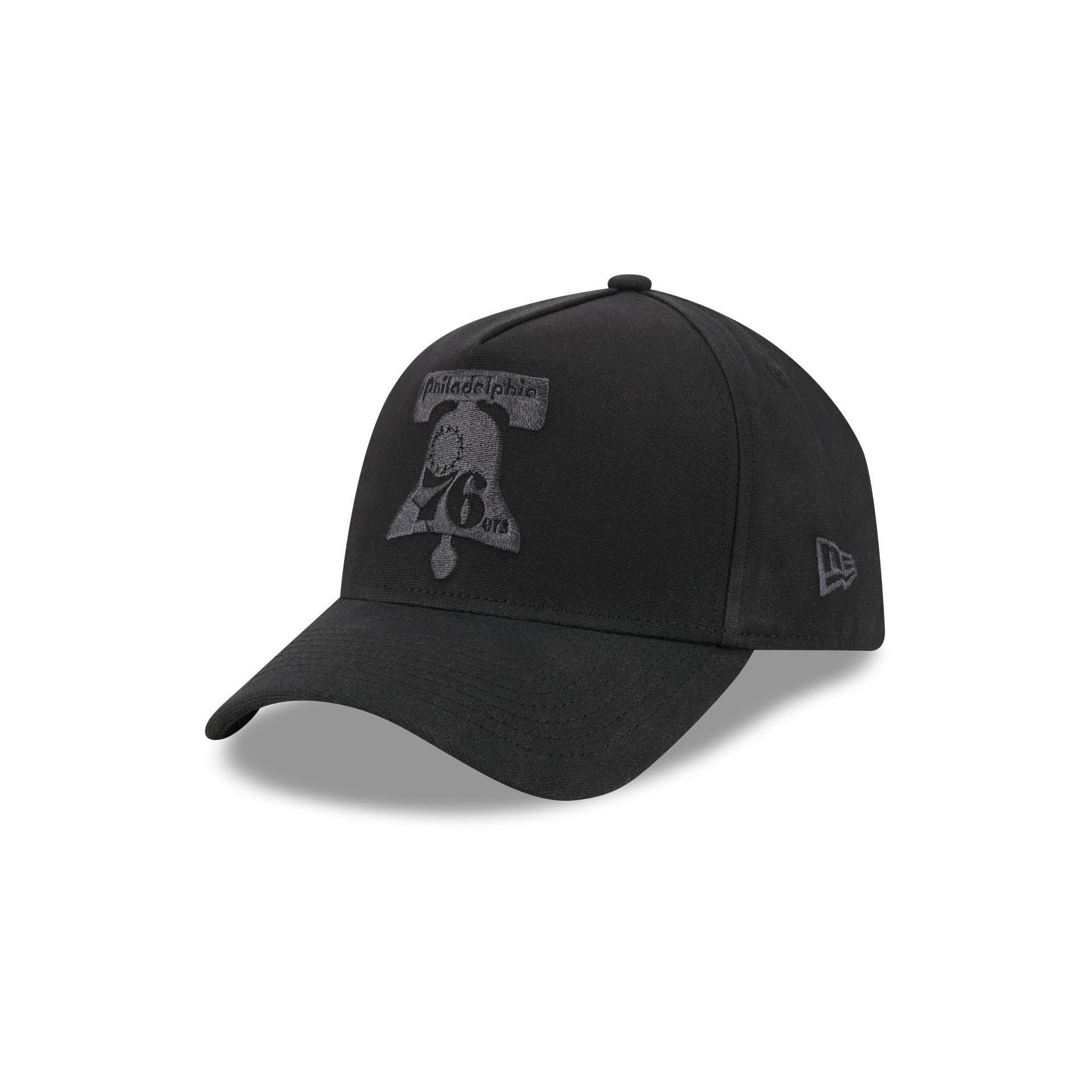 Philadelphia 76ers Waxed Canvas Black 59FORTY A-Frame Fitted Hat
