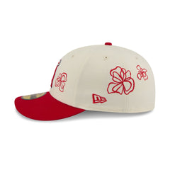 Los Angeles Angels Floral Outline 59FIFTY Fitted Hat