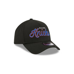 Malbon x New York Knicks Black Script 9FORTY A-Frame Snapback Hat