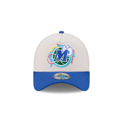 Dallas Mavericks Hardwood Classics Retro Stone 9FORTY A-Frame Snapback Hat