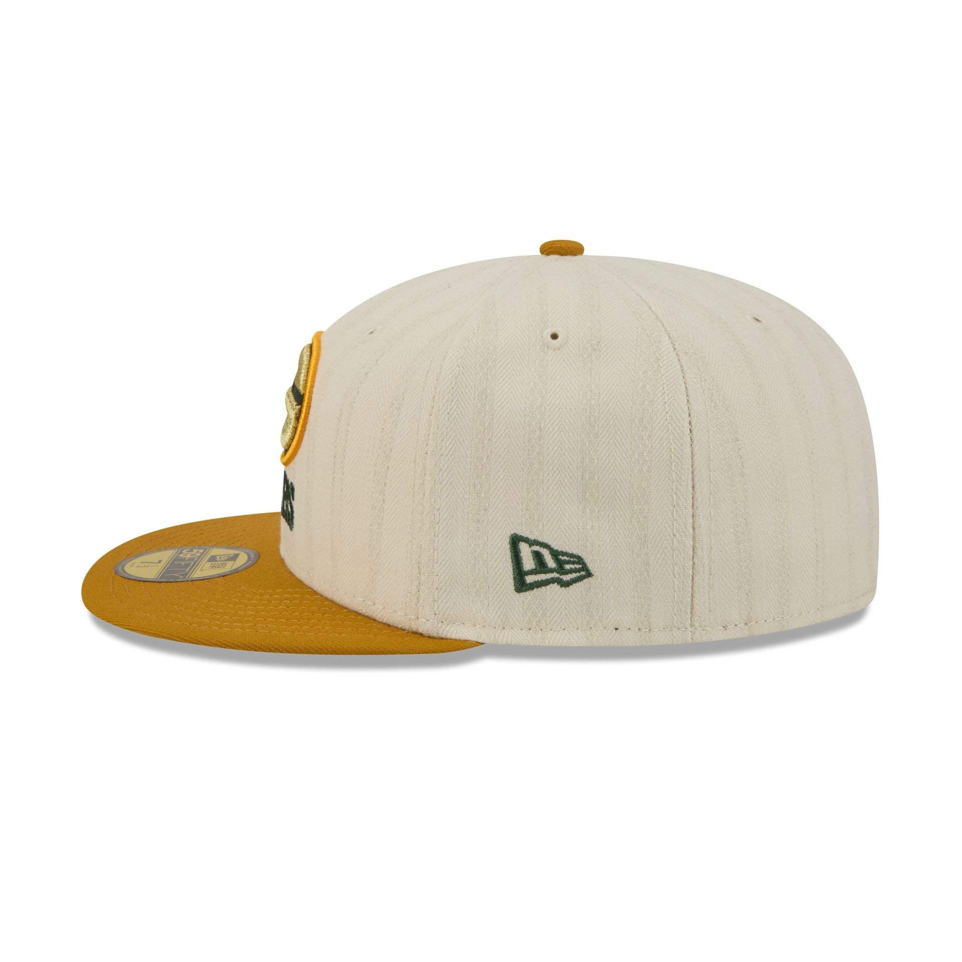 Green Bay Packers Chrome Herringbone 59FIFTY Fitted Hat
