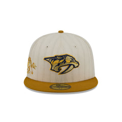 Nashville Predators Chrome Herringbone 59FIFTY Fitted Hat
