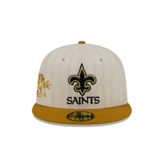 New Orleans Saints Chrome Herringbone 59FIFTY Fitted Hat