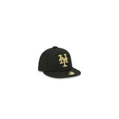 New York Mets Gold Logo Mini 59FIFTY Fitted Hat