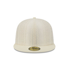 New Era Cap Black Platinum Tier Chrome White Knit 59FIFTY Fitted Hat