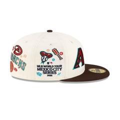 MLB 2026 MLB World Tour Mexico City Series Arizona Diamondbacks vs. San Diego Padres All Over 59FIFTY Fitted Hat
