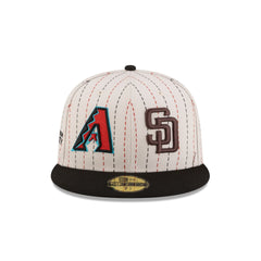 MLB 2026 MLB World Tour Mexico City Series Arizona Diamondbacks vs. San Diego Padres Pinstripe 59FIFTY Fitted Hat