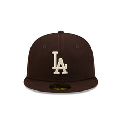 Los Angeles Dodgers Brown Basic 59FIFTY Fitted Hat