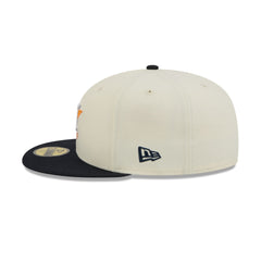 Houston Astros Chrome White Basic 59FIFTY Fitted Hat