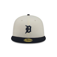 Detroit Tigers Chrome White Basic 59FIFTY Fitted Hat