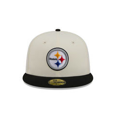 Pittsburgh Steelers Chrome White Basic 59FIFTY Fitted Hat