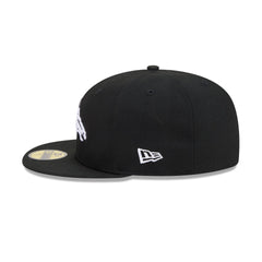 Denver Broncos Black and White Basic 59FIFTY Fitted Hat