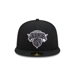 New York Knicks Black and White Basic 59FIFTY Fitted Hat